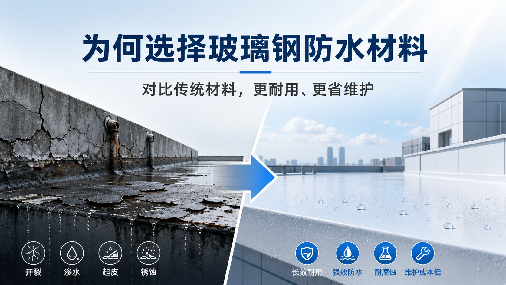 在牡丹江,为何选择玻璃钢防水材料而非传统材料